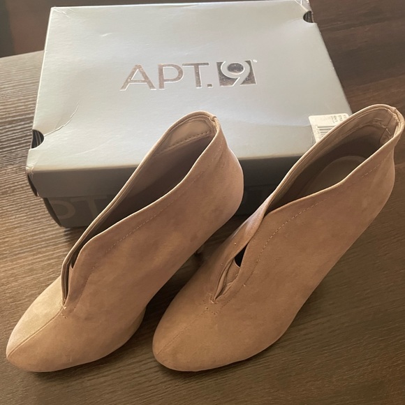Apt 9 Tan, Faux Suede Booties - Picture 2 of 4